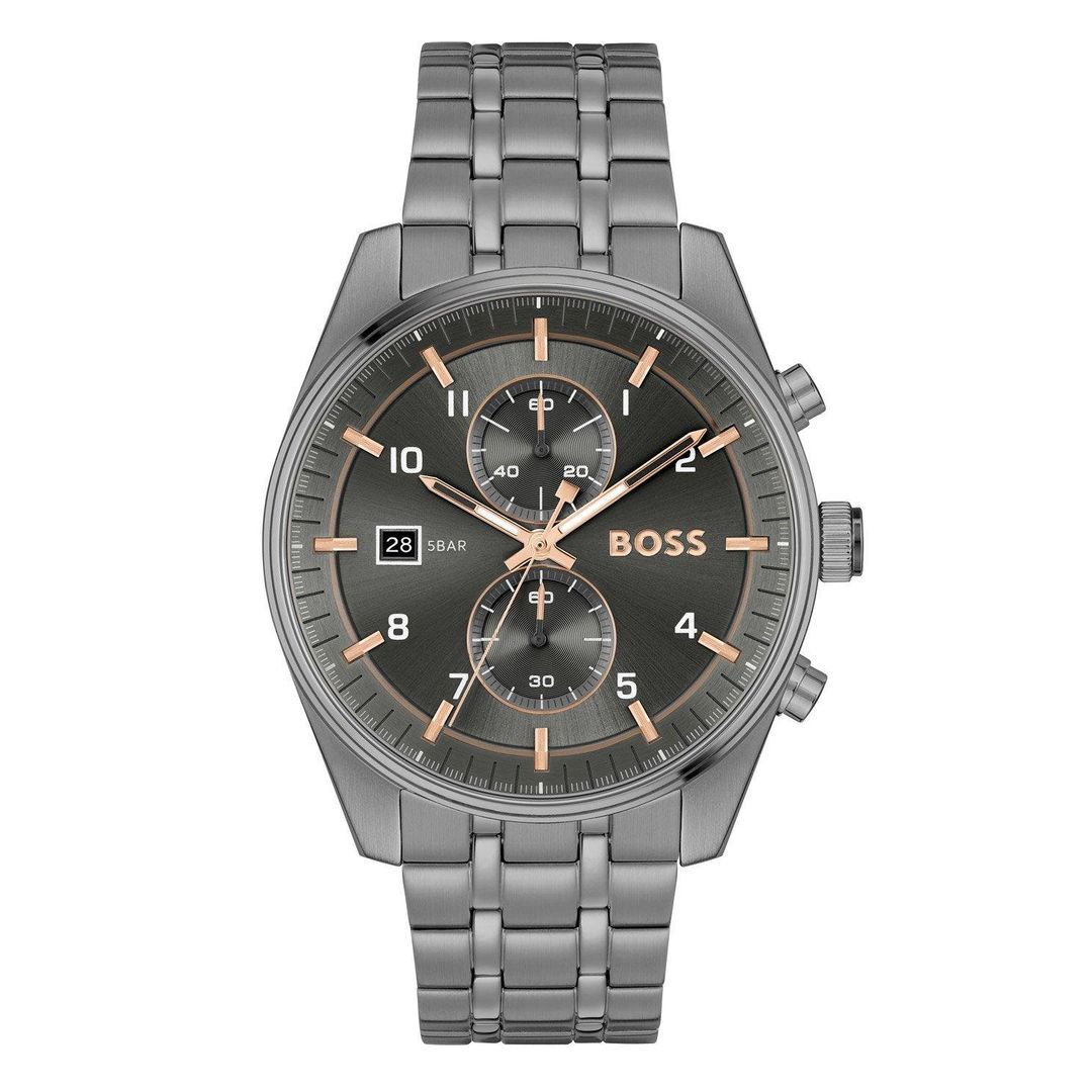 Boss Skytraveller 44mm Stainless Steel Chronograph Men's Watch - Image 1