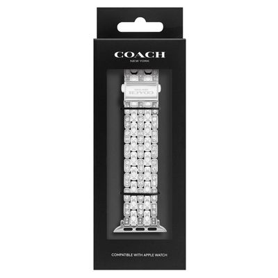 Coach Stainless Steel Crystal Apple Watch Strap