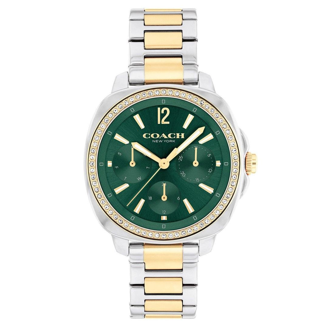 Coach Kitt 34mm Stainless Steel and Yellow Gold Tone Crystal Ladies Watch - Image 1