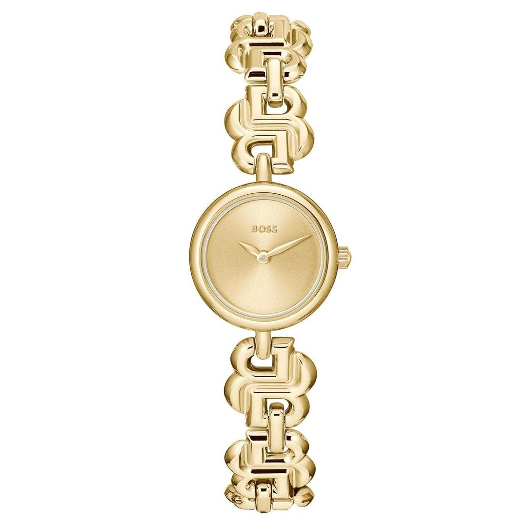 Boss Double B 23mm Yellow Gold Tone Ladies Watch - Image 1