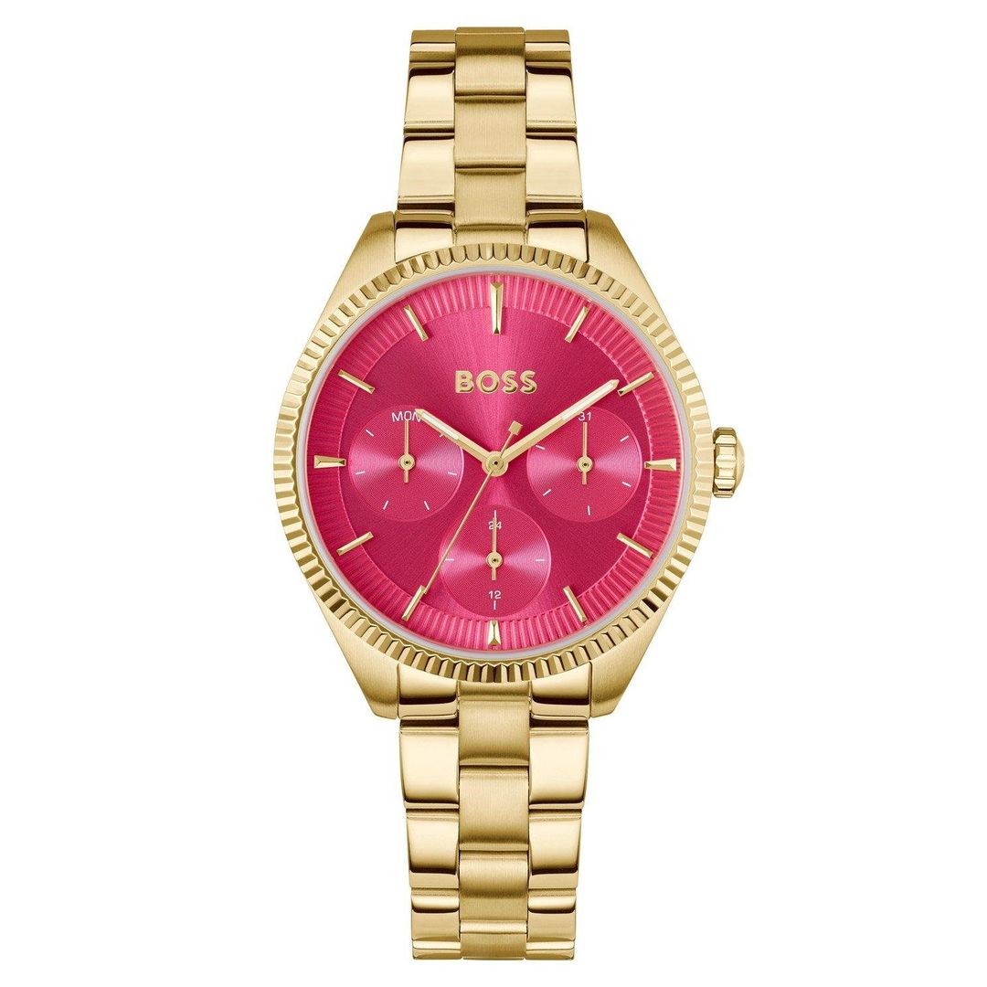 Boss Sage Sport 34mm Yellow Gold Tone Ladies Watch - Image 1