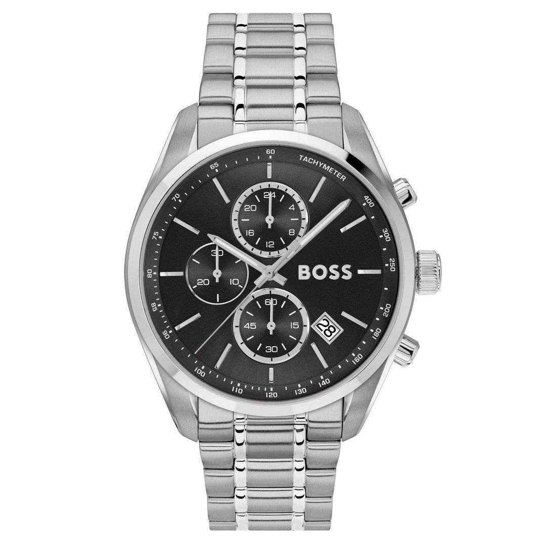 Boss Grand Prix 44.5mm Stainless Steel Chronograph Men's Watch - Image 1