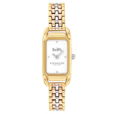 Coach Cadie 28.5mm Yellow Gold Tone Ladies Watch