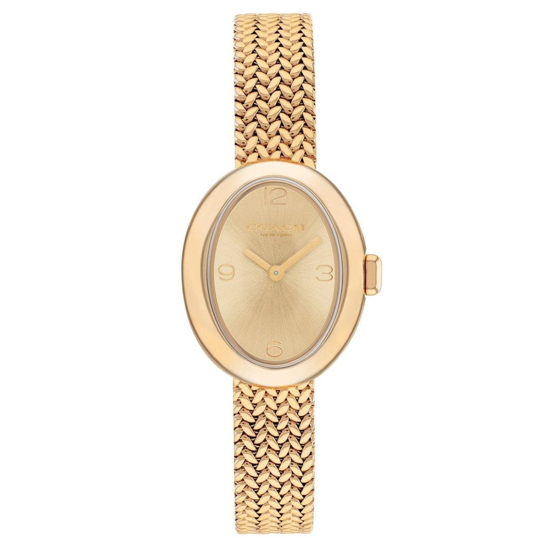 Coach Sammy 22mm Yellow Gold Tone Ladies Watch - Image 1
