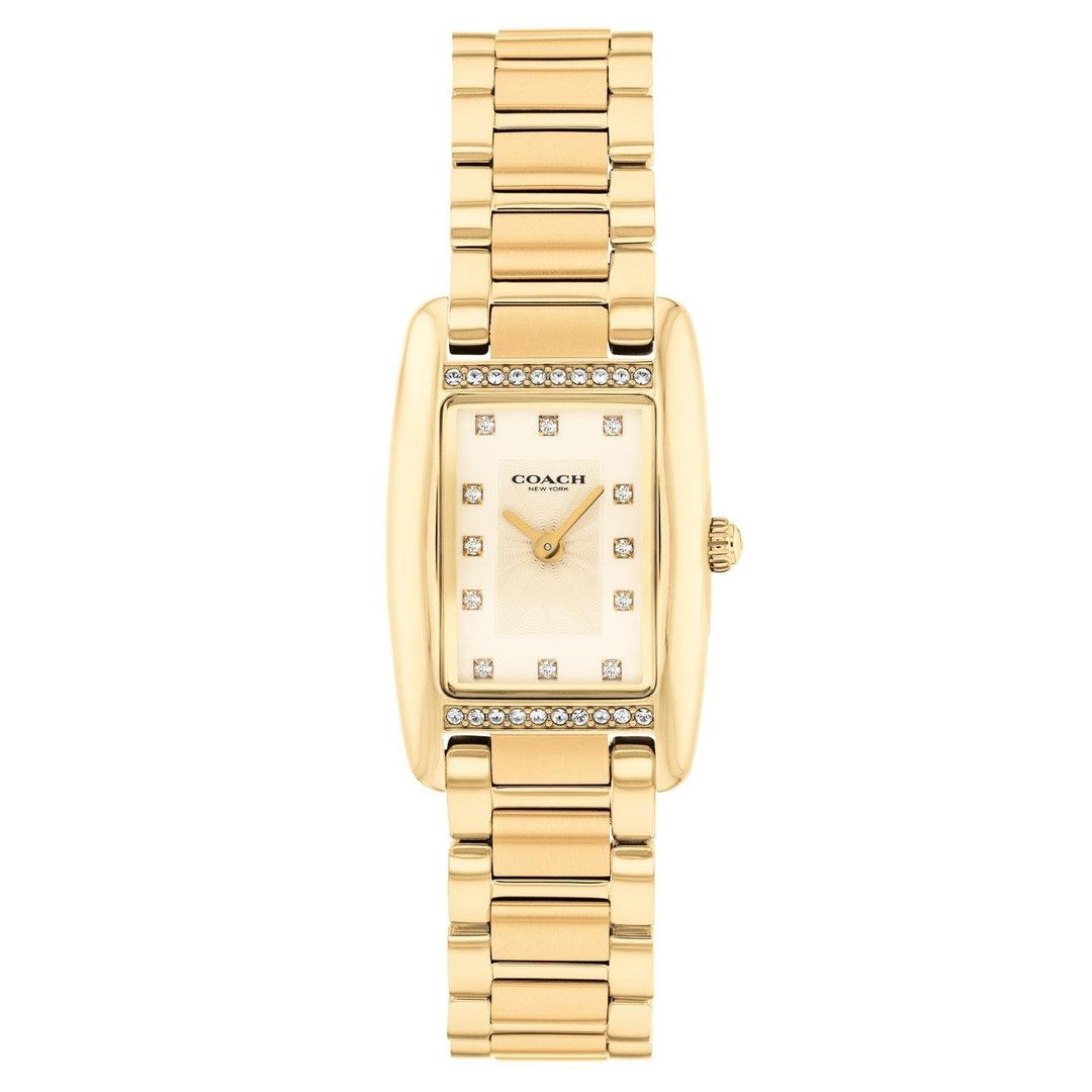 Coach Reese 30mm Yellow Gold Tone Crystal Ladies Watch - Image 1