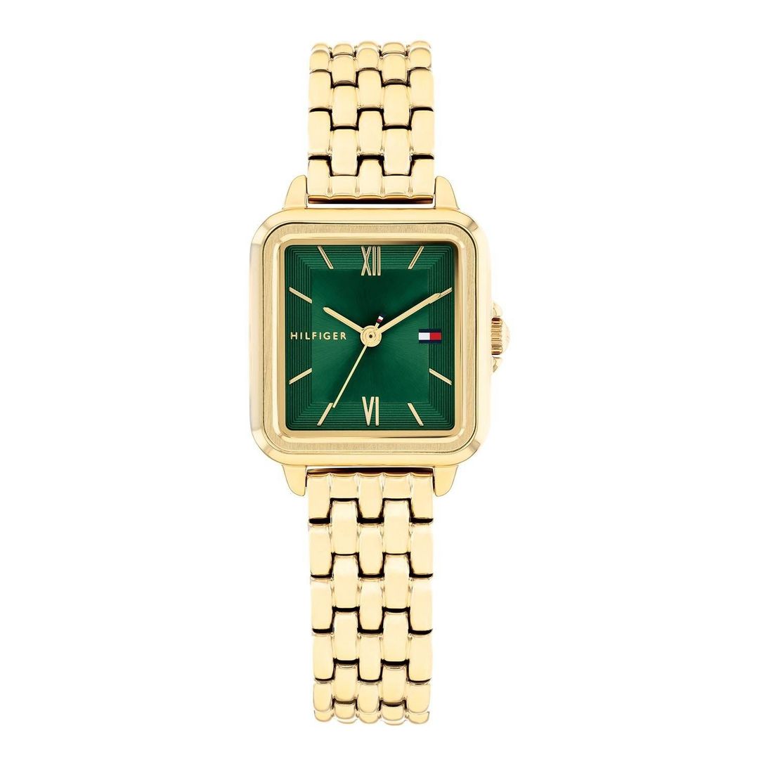 Tommy Hilfiger 24mm Yellow Gold Plated Ladies Watch - Image 1