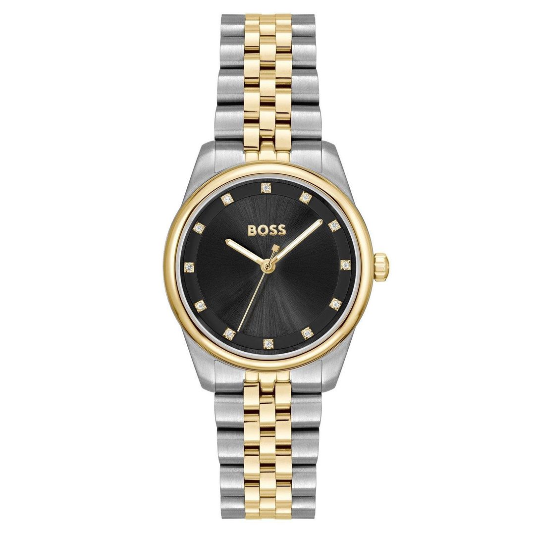 Boss Graceful Precious 32mm Stainless Steel and Yellow Gold Tone Ladies Watch - Image 1