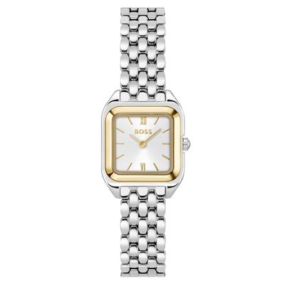 Boss Mae Petite 22.5mm Stainless Steel and Yellow Gold Tone Ladies Watch