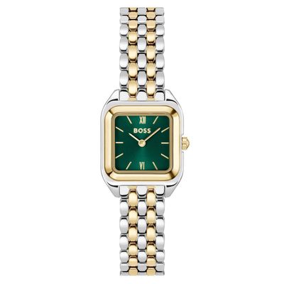 Boss Mae Petite 22.5mm Stainless Steel and Yellow Gold Tone Ladies Watch