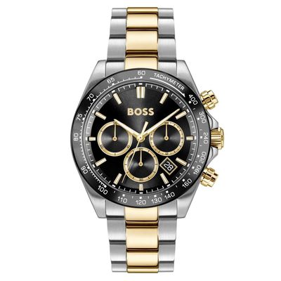Boss Hero 2.0 43mm Stainless Steel and Yellow Gold Tone Chronograph Men's Watch