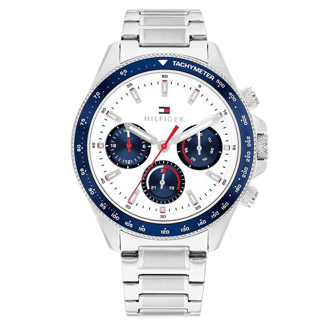 Tommy Hilfiger 44mm Stainless Steel Chronograph Men's Watch - Image 1