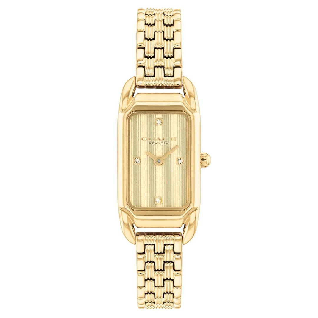 Coach Cadie 28.5mm Yellow Gold Tone Ladies Watch - Image 1