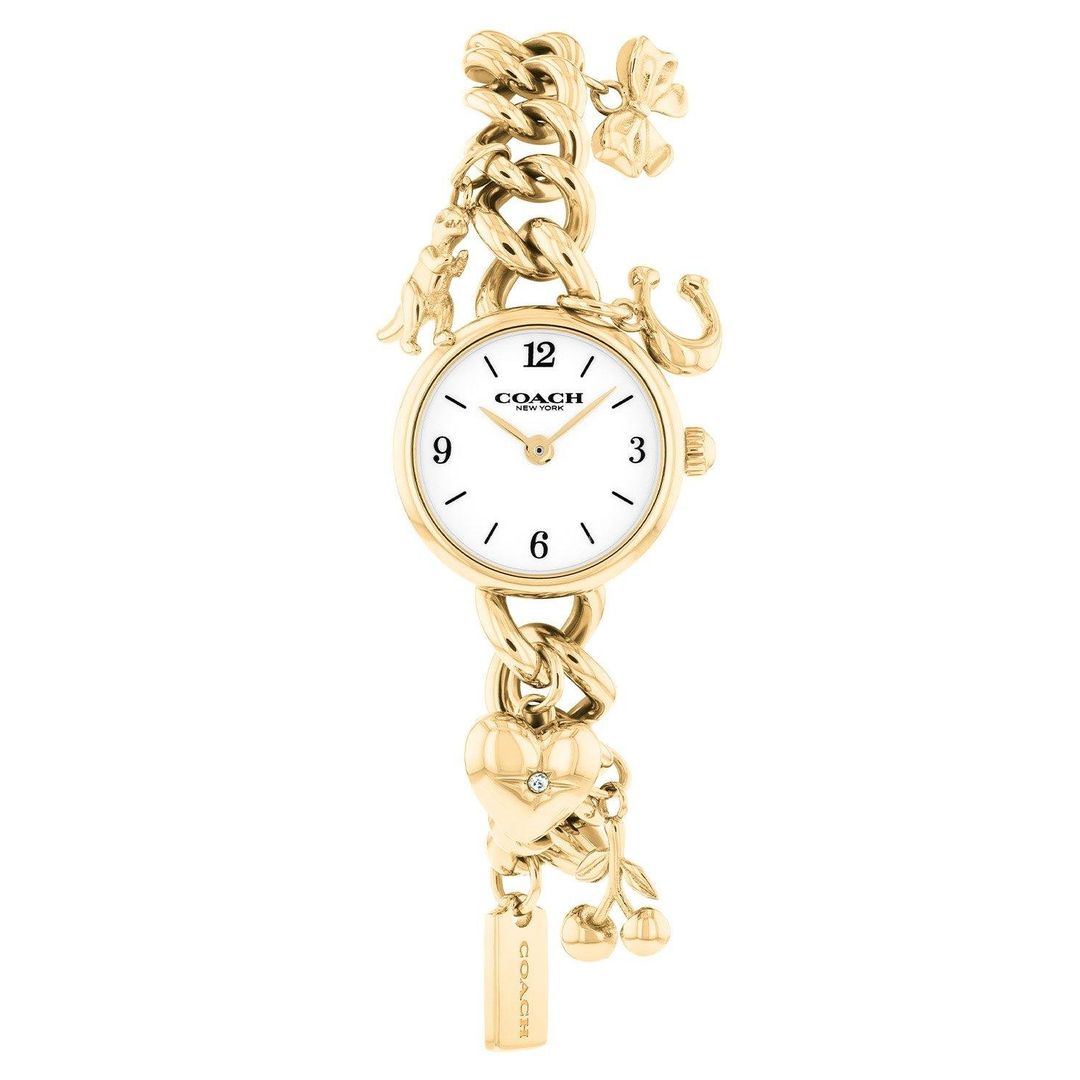 Coach Iris 22mm Yellow Gold Tone Ladies Watch - Image 1