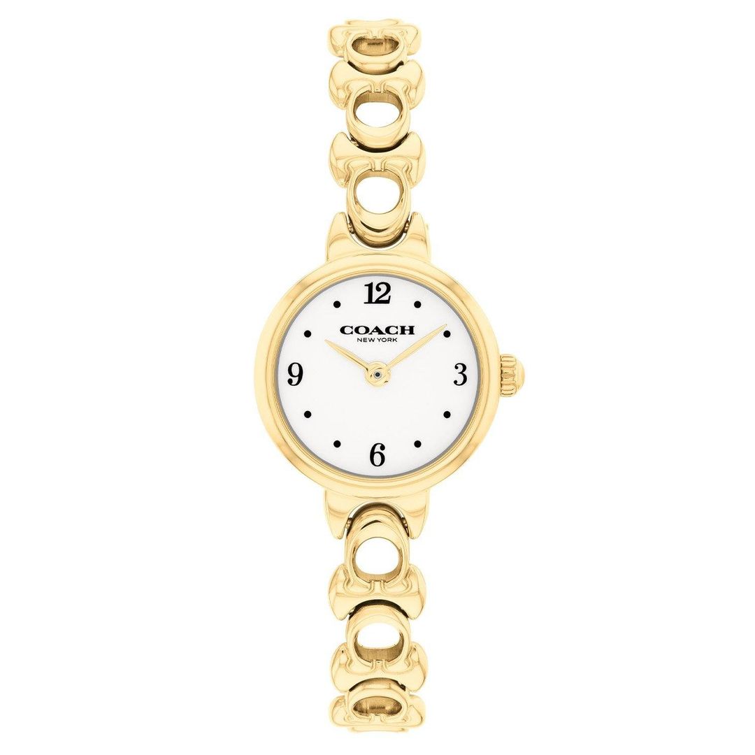 Coach Iris 22mm Yellow Gold Tone Ladies Watch - Image 1