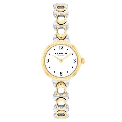 Coach Iris 22mm Stainless Steel and Yellow Gold Tone Ladies Watch
