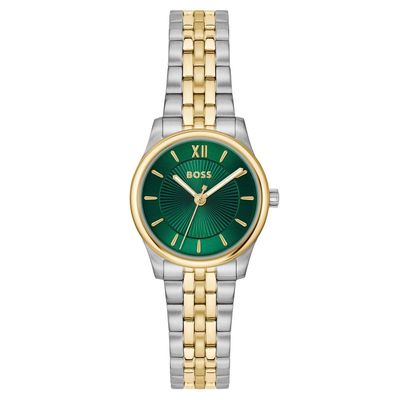 Boss Graceful Mina 25mm Stainless Steel and Yellow Gold Tone Ladies Watch