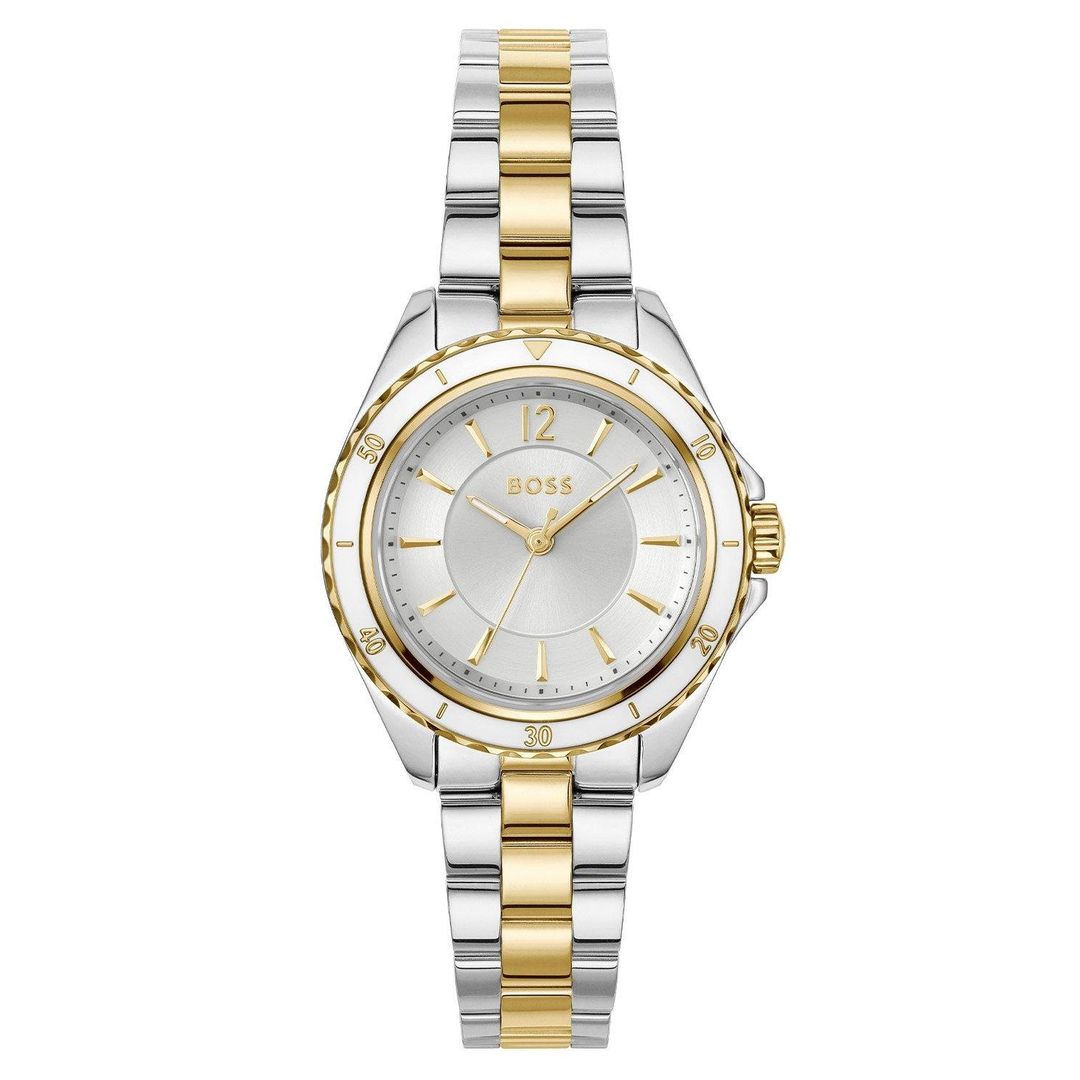 Boss Sage Aqua 30mm Stainless Steel and Yellow Gold Tone Ladies Watch - Image 1