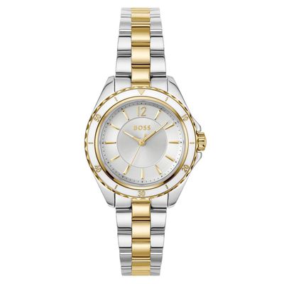 Boss Sage Aqua 30mm Stainless Steel and Yellow Gold Tone Ladies Watch