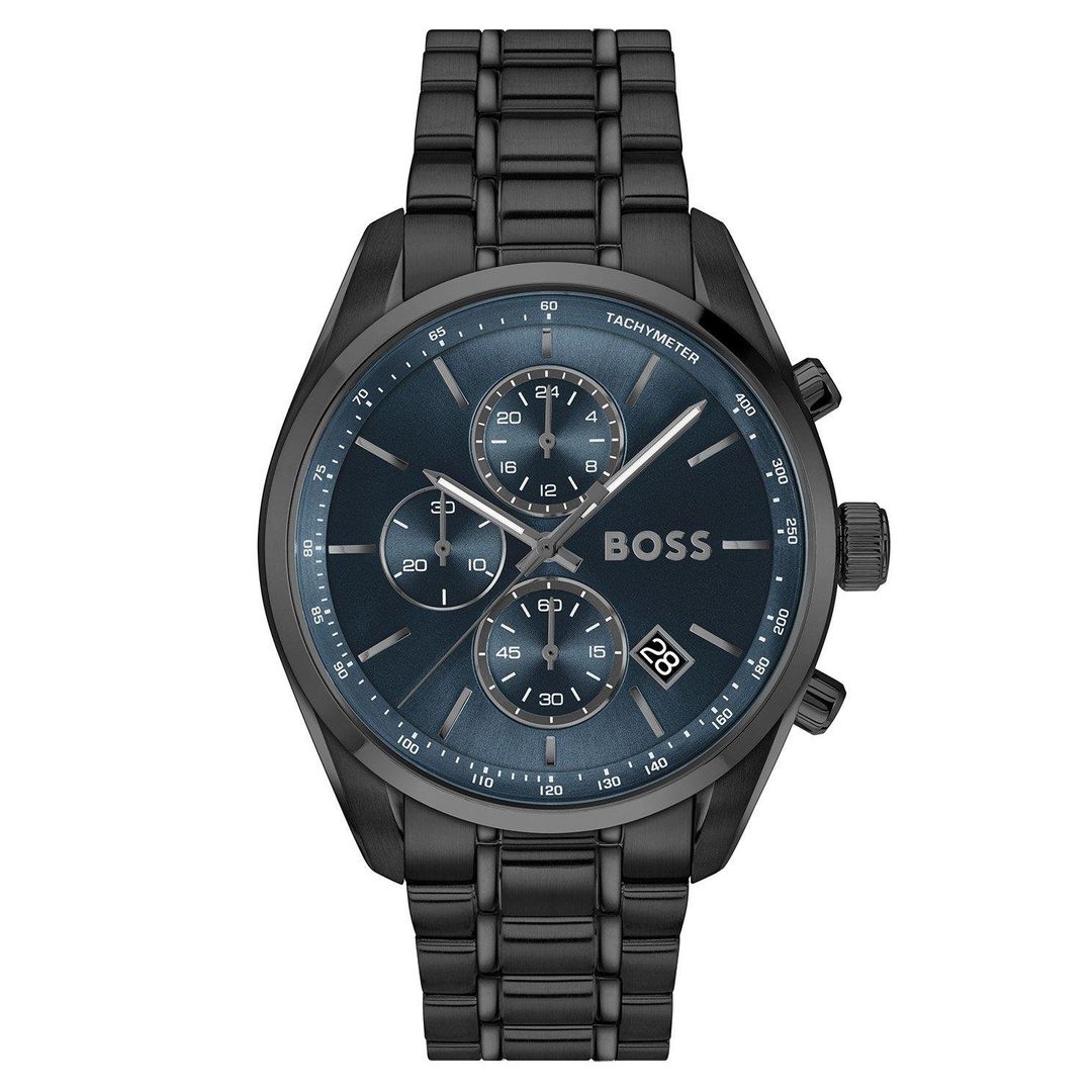 Boss Grand Prix 44mm Stainless Steel Chronograph Men's Watch - Image 1
