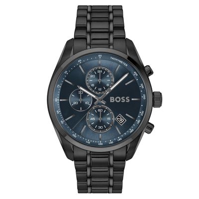 Boss Grand Prix 44mm Stainless Steel Chronograph Men's Watch