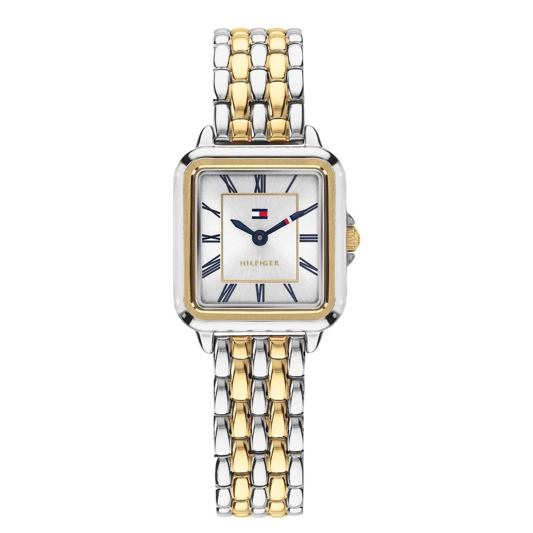 Tommy Hilfiger 24mm Stainless Steel and Yellow Gold Plated Ladies Watch - Image 1