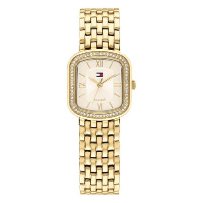 Tommy Hilfiger 22mm Yellow Gold Plated Crystal Ladies Watch