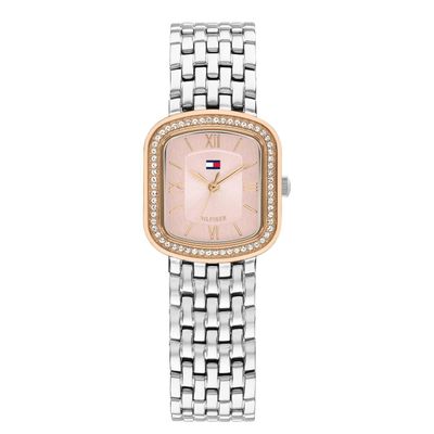Tommy Hilfiger 22mm Stainless Steel and Rose Gold Plated Ladies Watch