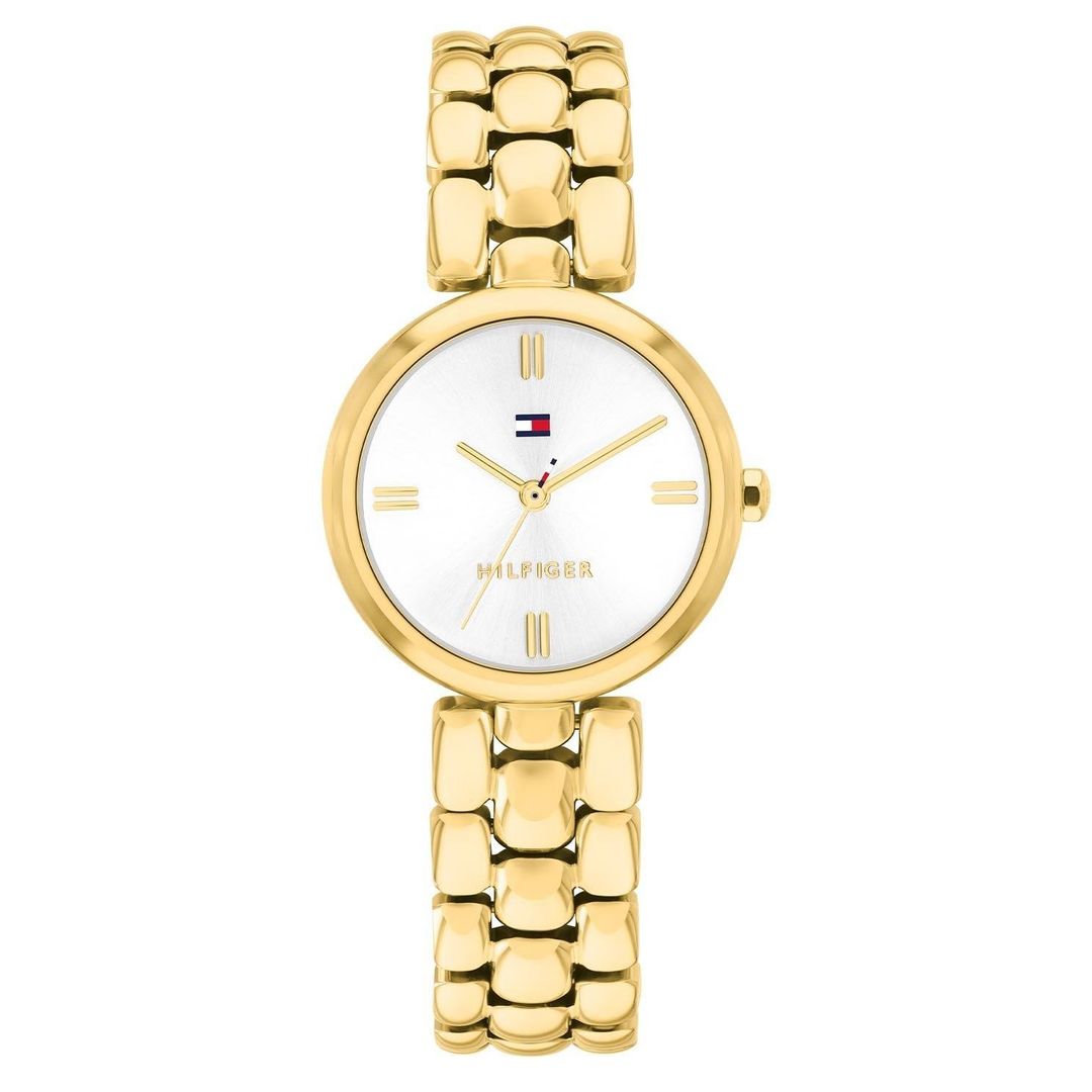 Tommy Hilfiger 26mm Yellow Gold Plated Ladies Watch - Image 1