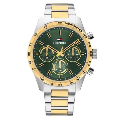 Tommy Hilfiger 42mm Stainless Steel and Yellow Gold Plated Men's Watch