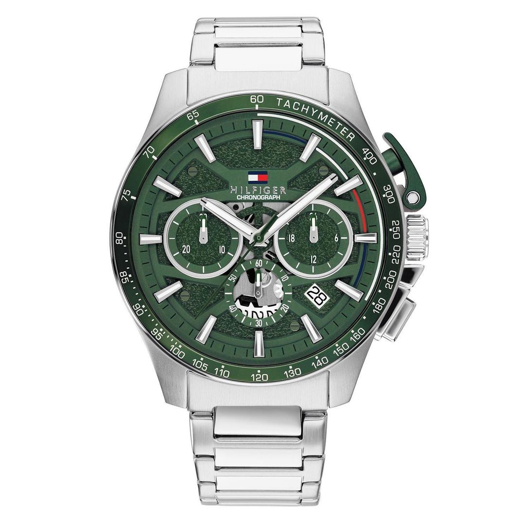 Tommy Hilfiger 44mm Stainless Steel Chronograph Men's Watch - Image 1