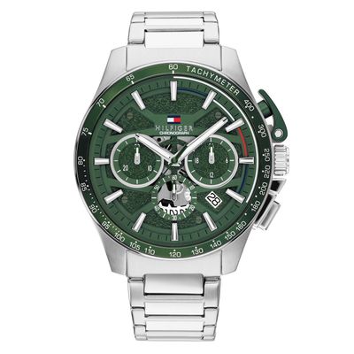 Tommy Hilfiger 44mm Stainless Steel Chronograph Men's Watch