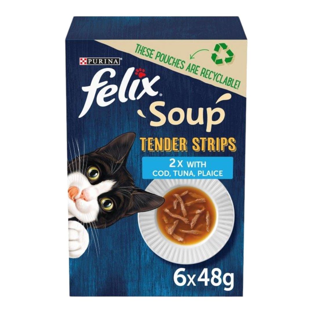 Felix Soup Tender Strips Cat Food - Image 1