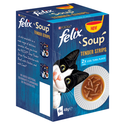 Felix Soup Tender Strips Cat Food - Thumbnail 2