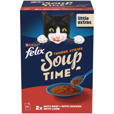Felix Tender Strips Soup Time Wet Cat Food