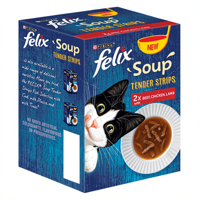 Felix Tender Strips Soup Time Wet Cat Food - Thumbnail 2