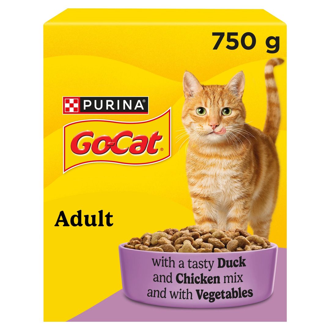 GO-CAT Chicken and Duck Dry Cat Food 750g - Image 1