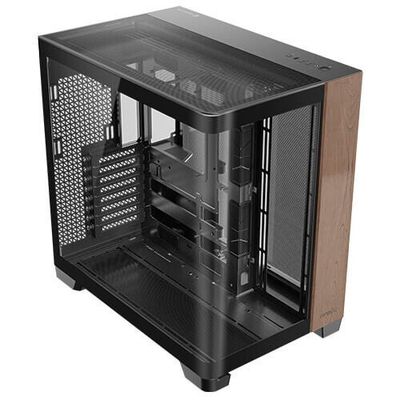 Antec C8 Curve Wood Full Tower Black. Transparent. Wood