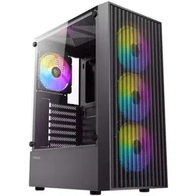 Antec AX27 RGB Midi Tower Black - Thumbnail 3