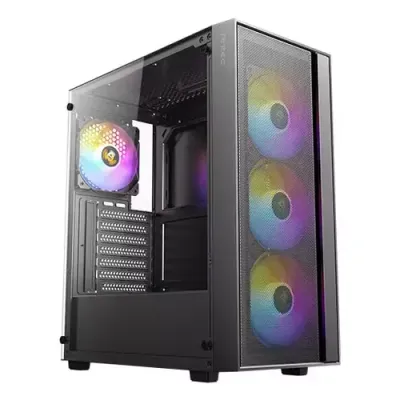 Antec AX65 ARGB Midi Tower Black - Thumbnail 2