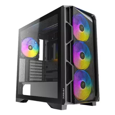 Antec AX-1000 ARGB Midi Tower Black - Thumbnail 2