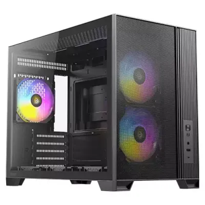 Antec FLUX M Micro Tower Black - Thumbnail 3