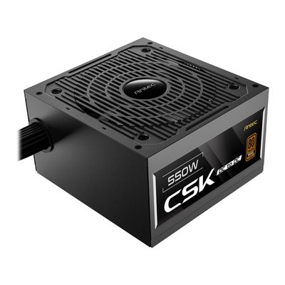 Antec CSK550DC 550W Power Supply. 80 Plus Bronze Certified. ATX 12V 2.