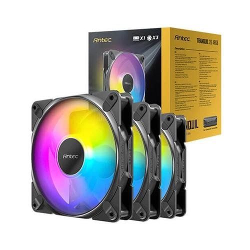 Antec TQ 12025 ARGB_3PK Computer case Fan 12 cm Black 3 pc(s) - Image 1