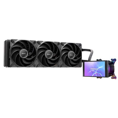 Antec VORTEX VIEW 360 Processor All-in-one liquid cooler 12 cm Black 1 - Image 1