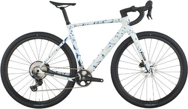 Scott Addict Gravel 30 Bike - 2026 - White / Splatter Blue, L - Image 1