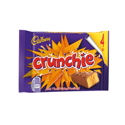 Cadbury Crunchie Chocolate Bar (4 x 32g)
