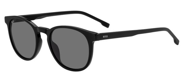 Hugo Boss Mężczyzna Hugo Boss BOSS 0922/S 807/IR Okulary przeciwsłoneczne Acetat Czarny Szary Okrągły