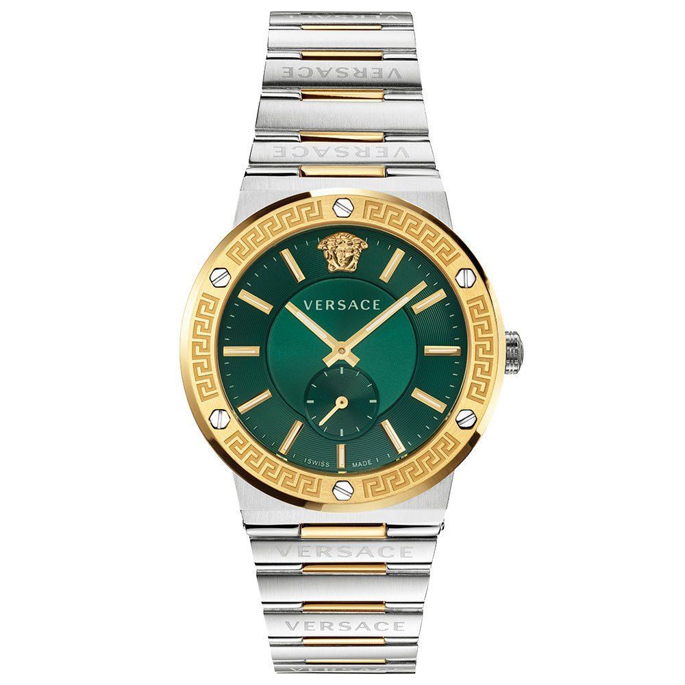 Versace VEVI00420 Men's Watch Greca Two-Tone Green Dial - Image 1