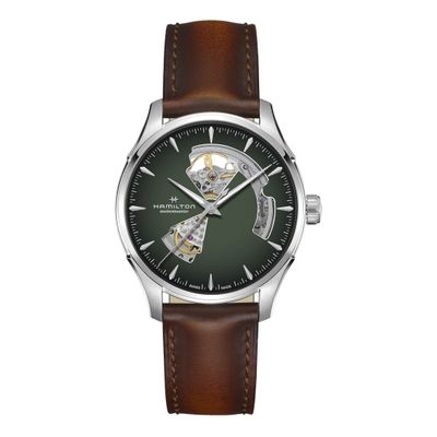 Hamilton Jazzmaster Open Heart Brown & Green Watch H32675560