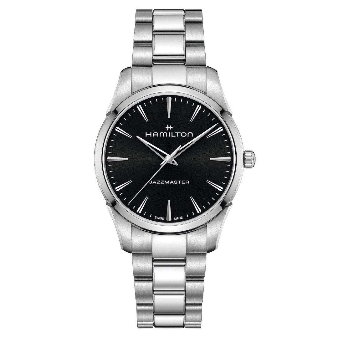 Hamilton Mens Jazzmaster Quartz 40mm Black Bracelet Watch H32461131 - Image 1
